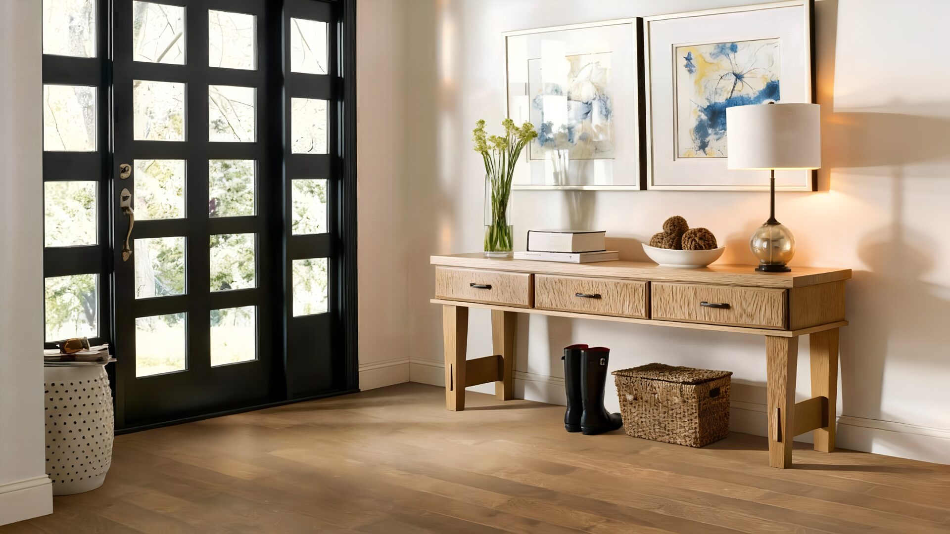 blog 521 hardwoodfoyerentryway - Family Floors